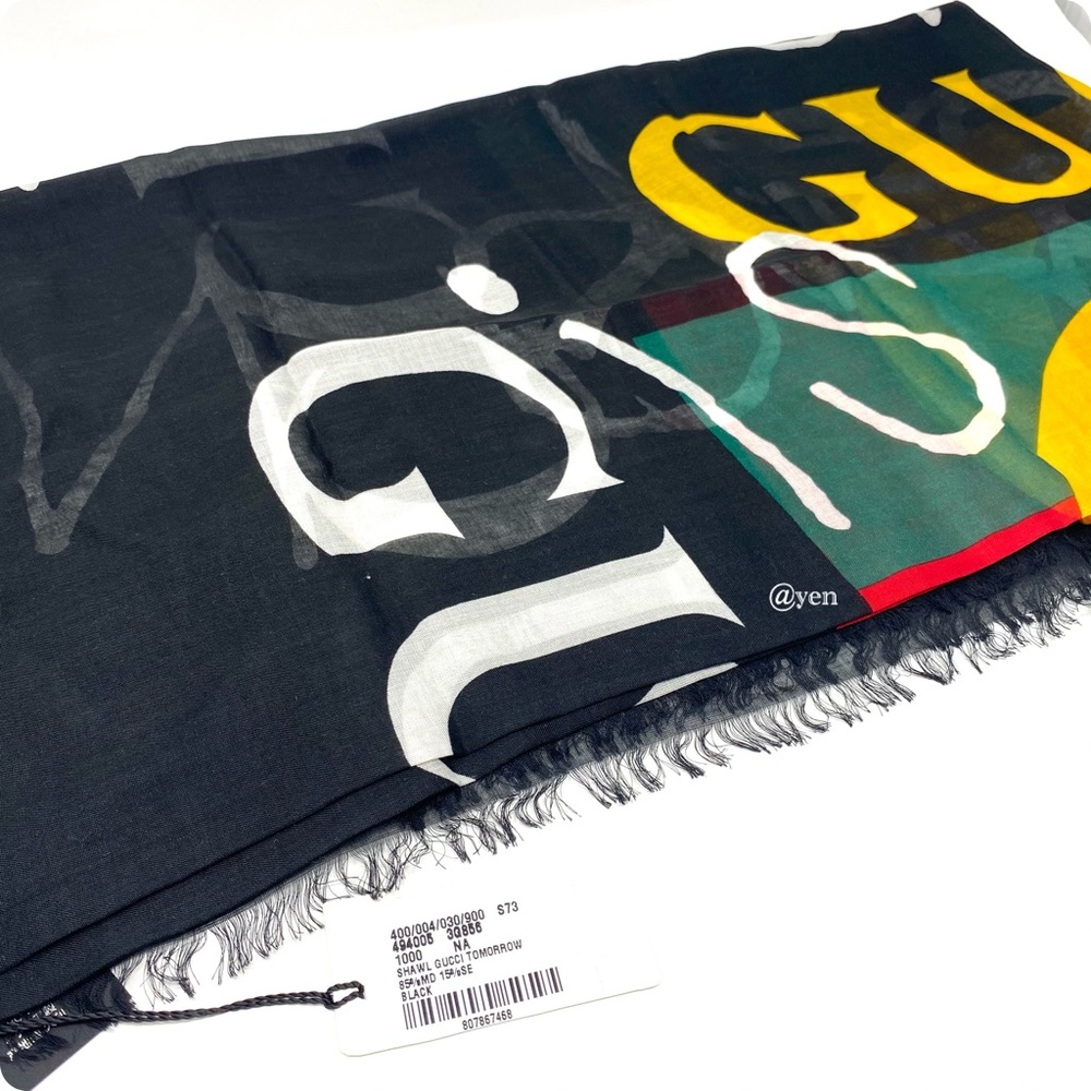 Gucci limited multicolor shawl tomorrow scarf - Picture 8 of 12
